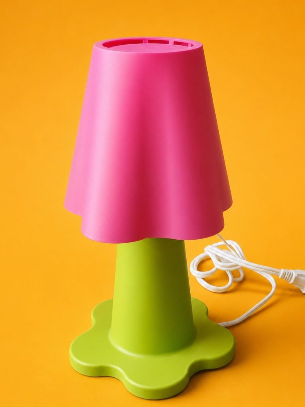 IKEA Lime Green & Pink MAMMUT Accent Lamp Fully Tested Very Good Condition